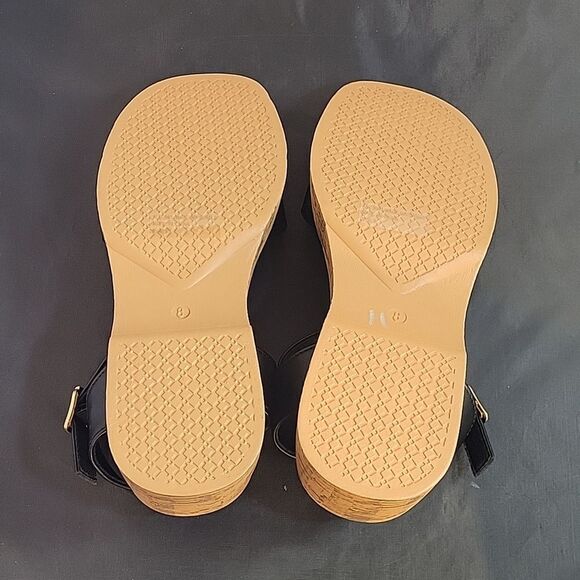 BRAND NEW WILD DIVA LOUNGS MINIMALIST ANKLE STRAP CORK PLASFORM SANDAL - Picture 13 of 16